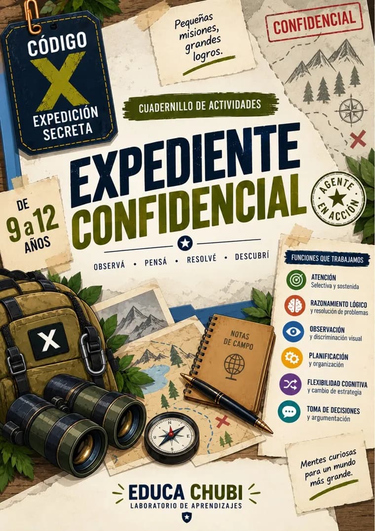 Tapa del cuadernillo Expediente Confidencial